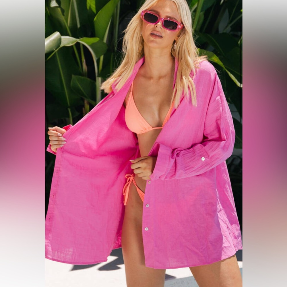 KALAMI SHIRT SWIM COVERUP - Picture 2 of 13